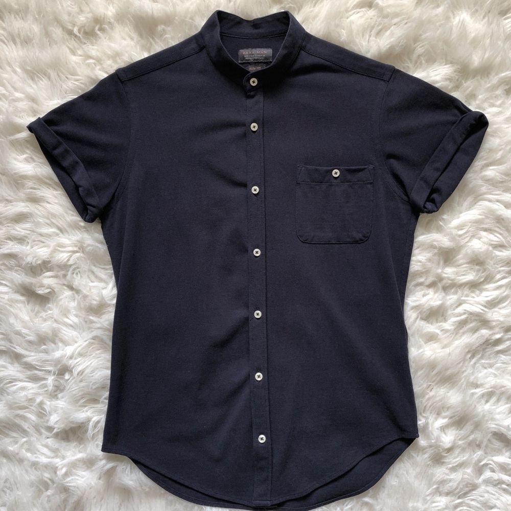 Zara Short Sleeve Button Up Shirt
